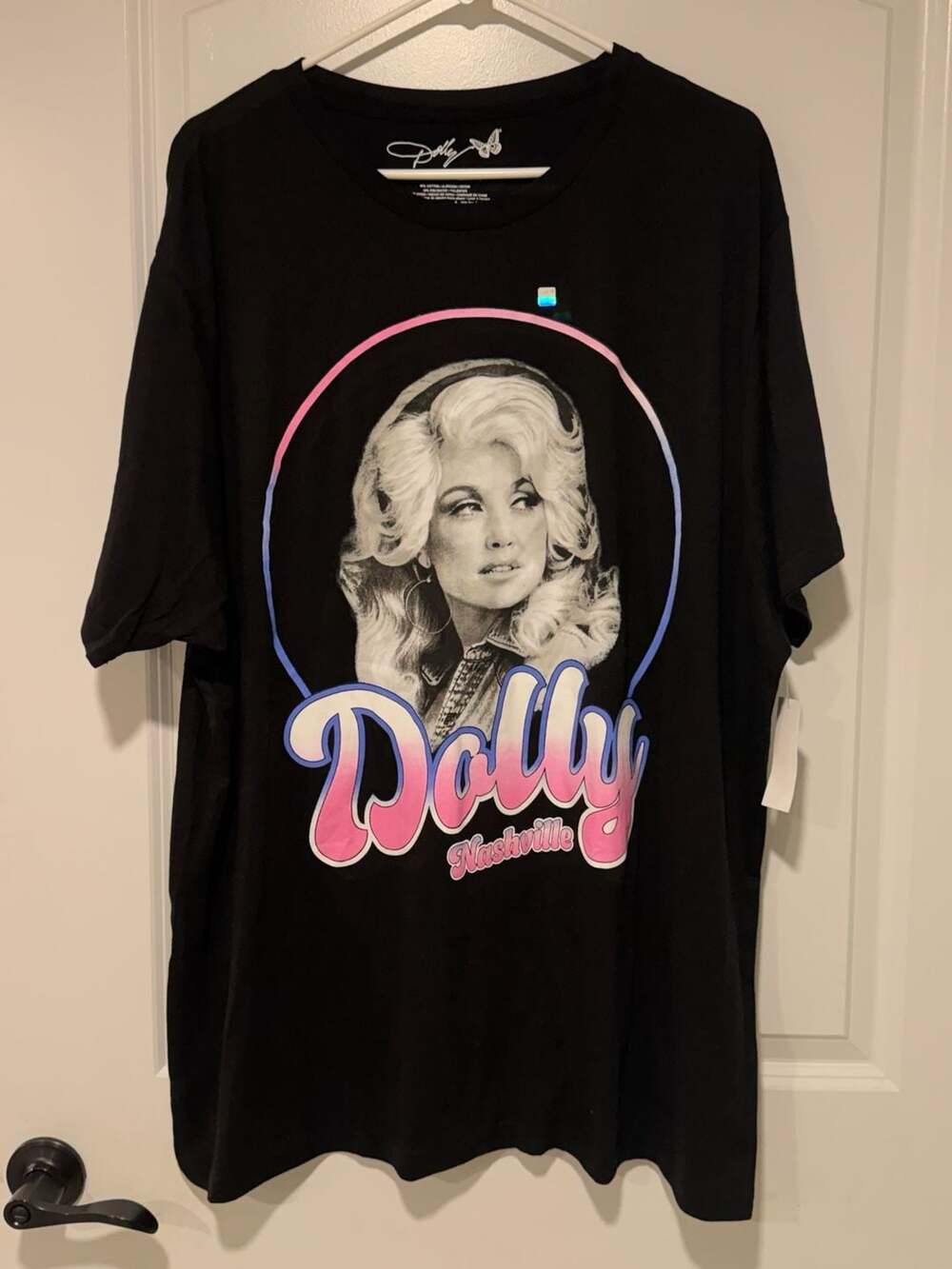 Dolly Parton Nashville Graphic Tee Country Western Retro Black Women’s 2XL
